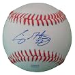 Craig Gentry Autographed ROLB Baseball, Texas Rangers, Proof Photo