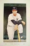 Joe DiMaggio New York Yankees 23 x 35 Lithograph