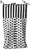 Tadpoles Damask Diaper Stacker, Black/White