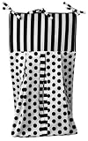 Tadpoles Damask Diaper Stacker, Black/White