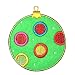 ID 8195A Fuzzy Spotted Ornament Patch Christmas Ball Felt Iron On Applique