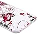 Butterfly Heart 2d Hard Snap-on Crystal Skin Case Cover Accessory for Ipod Touch 4th Generation 4G FOR 8GB 32GB 64GB