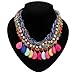 Oliasports® Torsade Layers Colorful Ball Beaded Bib Choker Collar Necklace