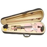 514nYRJ%2BE2L. SL160  ViolinSmart Solid Wood Pink color 4/4 Size Violin with case and Accessories