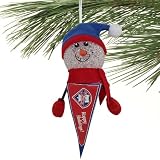 Philadelphia Phillies Light Up Snowman Pennant Ornament (Set of 3)