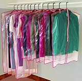 13 PIECE ZIPPERED GARMENT BAGS