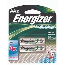 Energizer Rechargeable Batteries, AA Size, 2-Count