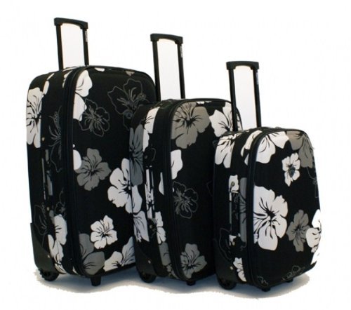 Set 3 Super Lightweight Expandable Suitcases 