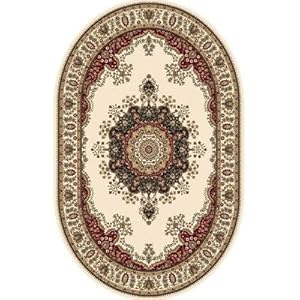 Home Dynamix Regency 8329-100 Polypropylene 6-feet 6-inch By 9-feet 6-inch Oval Area Rug