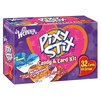 Wonka Pixy Stix Candy and Card Valentine's Day Kit, 5.17-Ounce Boxes (Pack of 4)