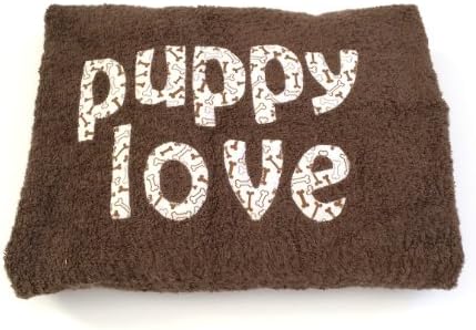 Puppy Love Dog Towel with Handy Drying Pockets