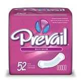 Prevail Bladder Control Pads, Ultra, 52 Pads (Pack of 4)