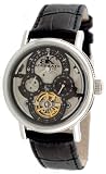 Adee Kaye Men's Multi-Function Automatic Semi-Skeleton Watch with Open Heart Tourbillon Window Model AK-4094-M1