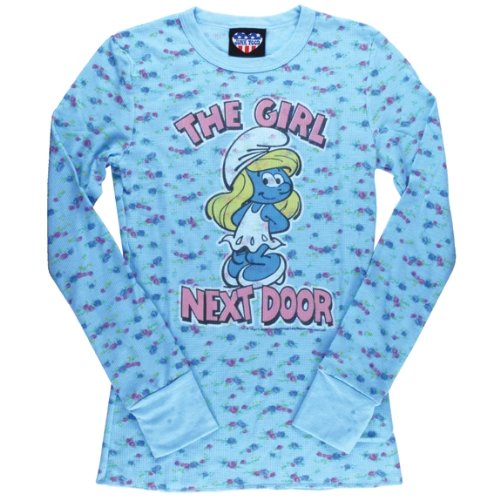 Smurfs - Smurfette Girl Next Door Ladies Thermal - Large