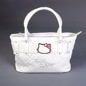 Hello Kitty Handbag Tote Shoulder Hand Bag White