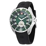 Swiss Military Hanowa Men's 06-4095-04-006 Sealander Green Dial Rubber Strap Watch