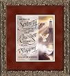 God Grant Me Serinity . . . Beautiful 5" by 5" Desktop or Shelf Decorative Framed Art