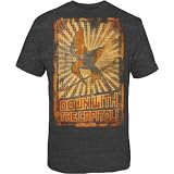 The Hunger Games - Down W/Capitol Poster Adult T-Shirt In Heather Charcoal,