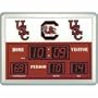 South Carolina Fighting Gamecocks NCAA Scoreboard Clock & Thermometer (8.25"x12.25")