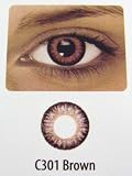 Fusion Cosmetic Color Contact Lenses w/Case 3 Tone Brown