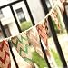 2.8M/3 Yard Chevron Natural Hessian Burlap Banner Wedding Party Decorations Bunting Banner