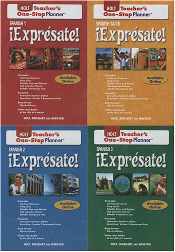 Expresate : Level 1, 1A/1B, 2, 3 Holt Spanish Teacher s One-Step Planner