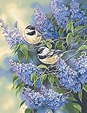 Dimensions Needlecrafts Paintworks Paint By Number, Chickadees & Lilacs