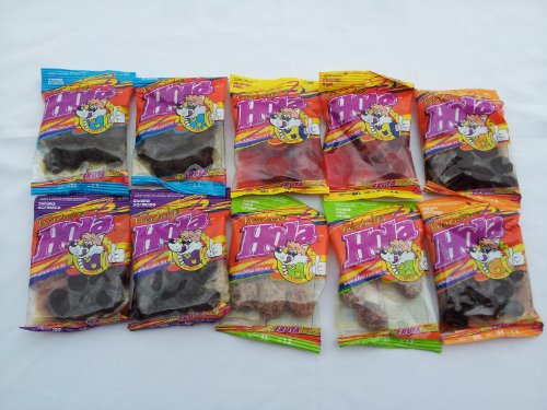 10pack Saladitos Mix - Saladulces Hola Lobito - Flavored Salted Apricot