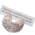 Good Fortunes® Gigantic New Baby White Chocolate Fortune Cookie