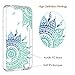 Galaxy S5 Case, SmartLegend Retro Totem Half Mandala Floral Pattern Crystal Clear Acrylic PC Hard Back Cover with TPU Slim Bumper Frame Hybrid Transparent Protective Case for Samsung Galaxy S5 - Clear