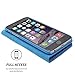 iPhone 6/6S caso, SnuggFunda de piel sinttica funda con garanta de por vida para Apple iPhone 6, Azul Electric