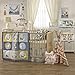 Lolli Living Baby Quilted Comforter in Woods Print. 100% Cotton Modern Quilted Baby Comforter (50x40 inch)
