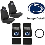 7PC PSU Penn State University Nittany Lions Car Truck SUV Front & Rear Seat... 