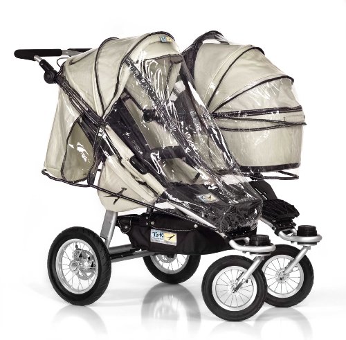 Trends For Kids Single Seat Rain Cover for Twinner Twist Duo - Clear