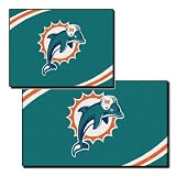 NFL Miami Dolphins Two Piece Rectangular Rug Set