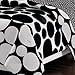 Loft Style Spot The Dot Modern Bedding Comforter Set, Black, Twin