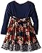 Bonnie Jean Girls' Floral and Plaid Printed Dress