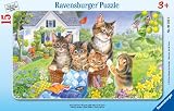 Produkt-Bild: Ravensburger 06355 - S&uuml;&szlig;e K&auml;tzchen - 15 Teile Rahmenpuzzle