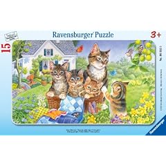 Ravensburger 06355 - S��e K�tzchen - 15 Teile Rahmenpuzzle