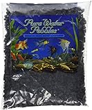 Pure Water Pebbles Aquarium Gravel, 2-Pound, Jet Black