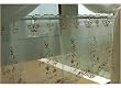 Delicate Embroidery Gold rose Voile Valance/Cafe curtain
