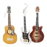 Seasons of Cannon Falls Acrylic Rockin Guitars Ornament Set of 3 #947784