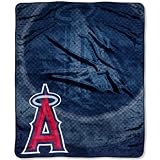 MLB Los Angeles Angels 50-Inch-by-60-Inch Raschel Plush Throw "Retro" Design