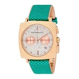 BCBGMAXAZRIA Ladies Watch BG6267 with Chronograph Green Leather Strap