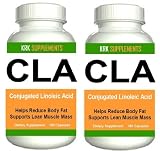 2 BOTTLES CLA 360 total caps Conjugated Linoleic Acid Fat Burner 1000 mg serving KRK SUPPLEMENTS