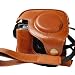 Brown PU Leather Case for Canon PowerShot G11 G12 Camera with Tripod Fixing Screw Hole as SC-DC65A