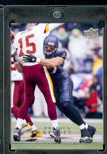 2008 Upper Deck #168???? Patrick Kerney - Seattle Seahawks - NFL Trading Cards in a Protective Display Case!