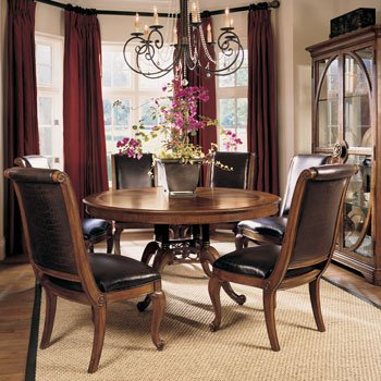 Bob Mackie Home Classics 54  Round Dining Table by American Drew