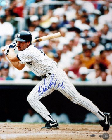 Wade Boggs New York Yankees Autographed 16x20 Photograph with HOF Inscription