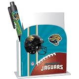 Jacksonville Jaguars Stationery Desk Caddy with Matching Ballpoint Grip Pen - NFL (12019-QUM)